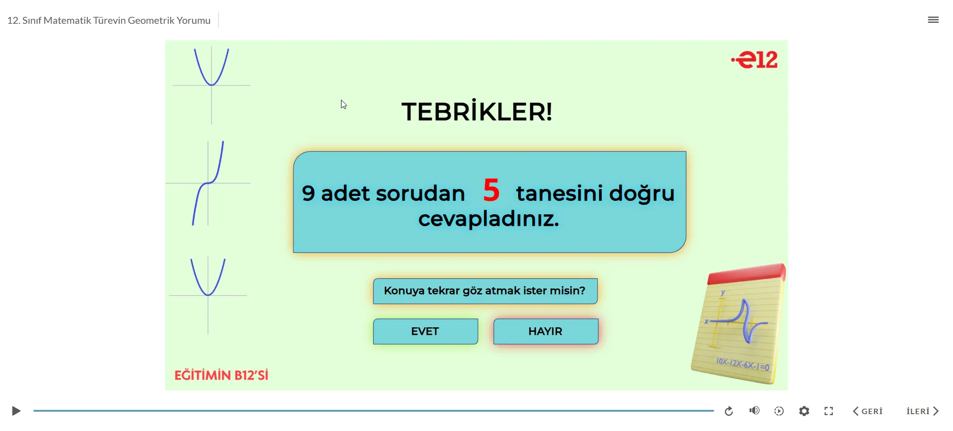 İnteraktif Konu Anlatım Sunumları Görsel 2
